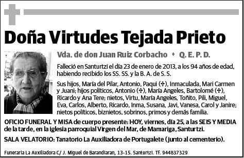 TEJADA PRIETO,VIRTUDES