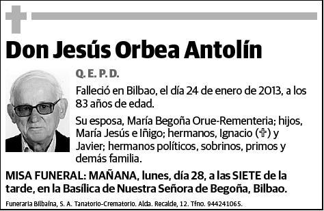 ORBEA ANTOLIN,JESUS