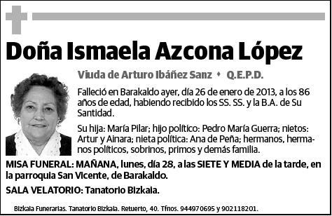 AZCONA LOPEZ,ISMAELA