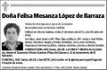 MESANZA LOPEZ DE ILARRAZA,FELISA
