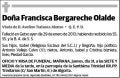 BERGARECHE OLALDE,FRANCISCA