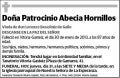 ABECIA HORNILLOS,PATROCINIO