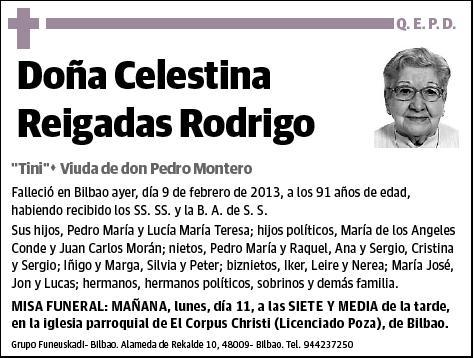 REIGADAS RODRIGO,CELESTINA