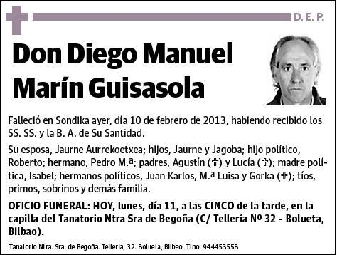 MARIN GUISASOLA,DIEGO MANUEL