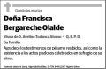 BERGARECHE OLALDE,FRANCISCA