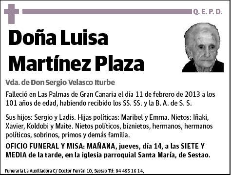 MARTINEZ PLAZA,LUISA