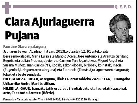 AJURIAGUERRA PUJANA,CLARA