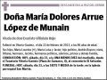 ARRUE LOPEZ DE MUNAIN,MARIA DOLORES