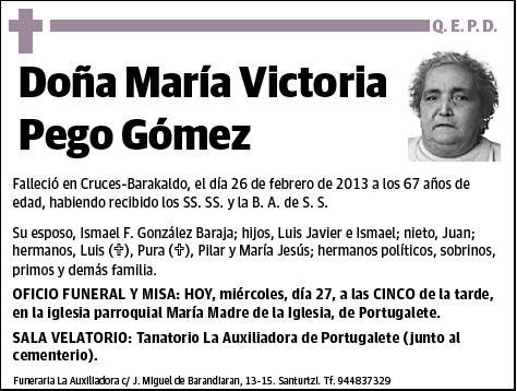 PEGO GOMEZ,MARIA VICTORIA