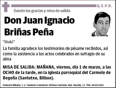 BRIÑAS PEÑA,JUAN IGNACIO
