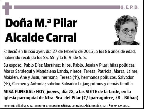 ALCALDE CARRAL,MARIA PILAR