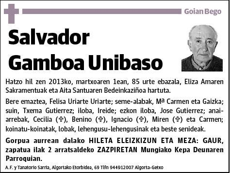 GAMBOA UNIBASO,SALVADOR