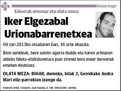 ELGEZABAL URIONABARRENETXEA,IKER