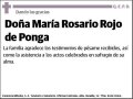 ROJO DE PONGA,MARIA ROSARIO