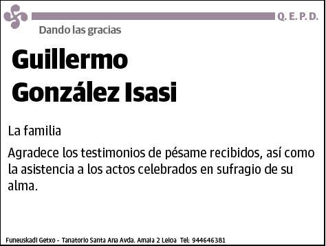 GONZALEZ ISASI,GUILLERMO