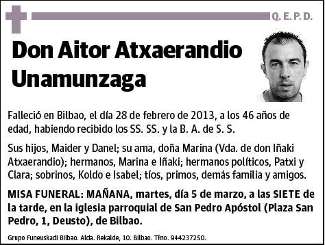 ATXAERANDIO UNAMUNZAGA,AITOR