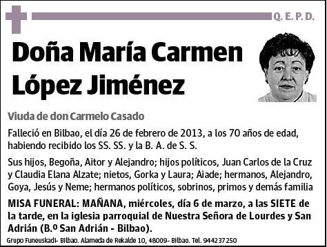 LOPEZ JIMENEZ,MARIA CARMEN