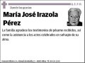 IRAZOLA PEREZ,MARIA JOSE