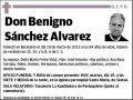 SANCHEZ ALVAREZ,BENIGNO