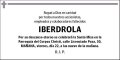 IBERDROLA ESQUELA CASTELLANO