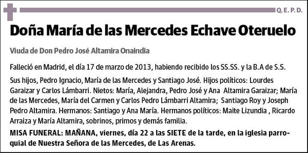 ECHAVE OTERUELO,MARIA DE LAS MERCEDES
