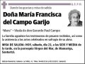 DEL CAMPO GARIJO,MARIA FRANCISCA