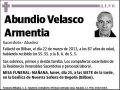 VELASCO ARMENTIA,ABUNDIO