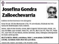 GONDRA ZALLOECHEVARRIA,JOSEFINA
