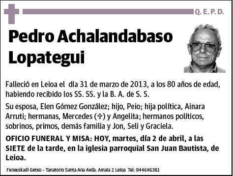 ACHALANDABASO LOPATEGUI,PEDRO