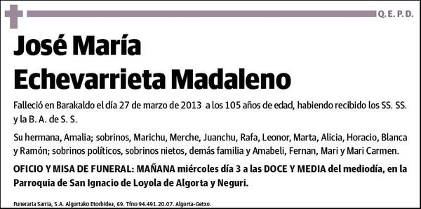 ECHEVARRIETA MADALENO,JOSE MARIA