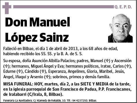 LOPEZ SAINZ,MANUEL