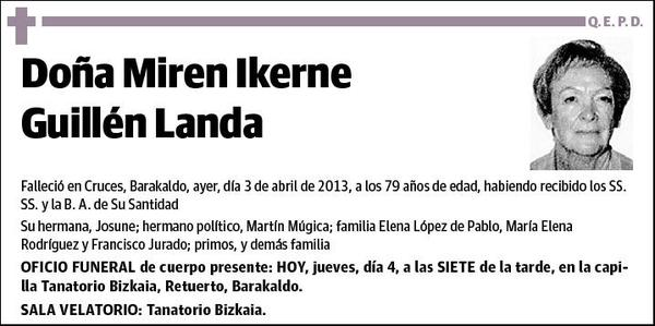 GUILLEN LANDA,MIREN IKERNE