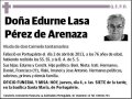 LASA PEREZ DE ARENAZA,EDURNE