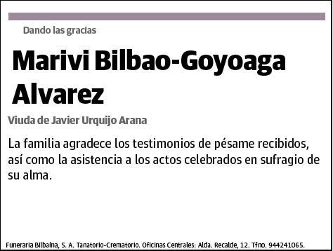 BILBAO-GOYOAGA ALVAREZ,MARIVI