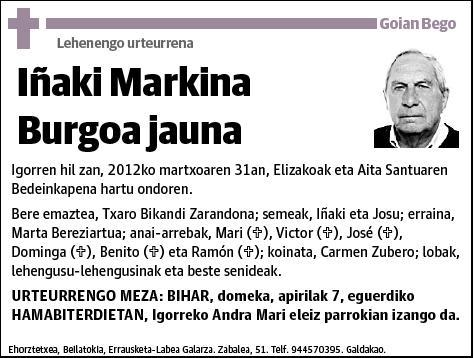 MARKINA BURGOA,IÑAKI