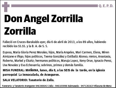 ZORRILLA ZORRILLA,ANGEL