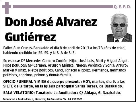 ALVAREZ GUTIERREZ,JOSE