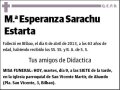 SARACHU ESTARTA,Mª ESPERANZA