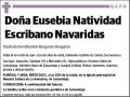 ESCRIBANO NAVARIDAS,EUSEBIA NATIVIDAD