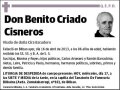 CRIADO CISNEROS,BENITO