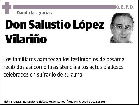 LOPEZ VILARIÑO,SALUSTIO