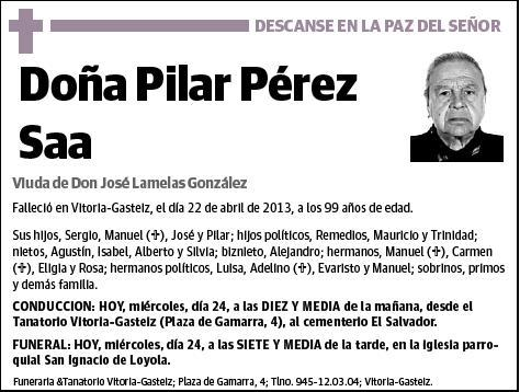 PEREZ SAA,PILAR