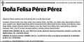 PEREZ PEREZ,FELISA