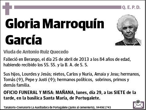 MARROQUIN GARCIA,GLORIA