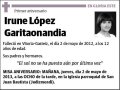 LOPEZ GARITANONANDIA,IRUNE