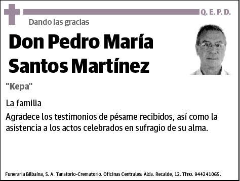 SANTOS MARTINEZ,PEDRO MARIA