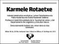 ROTAETXE,KARMELE