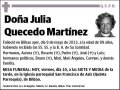 QUECEDO MARTINEZ,JULIA