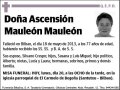 MAULEON MAULEON,ASCENSION