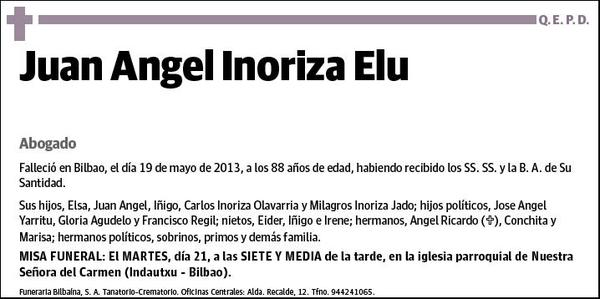 INORIZA ELU,JUAN ANGEL